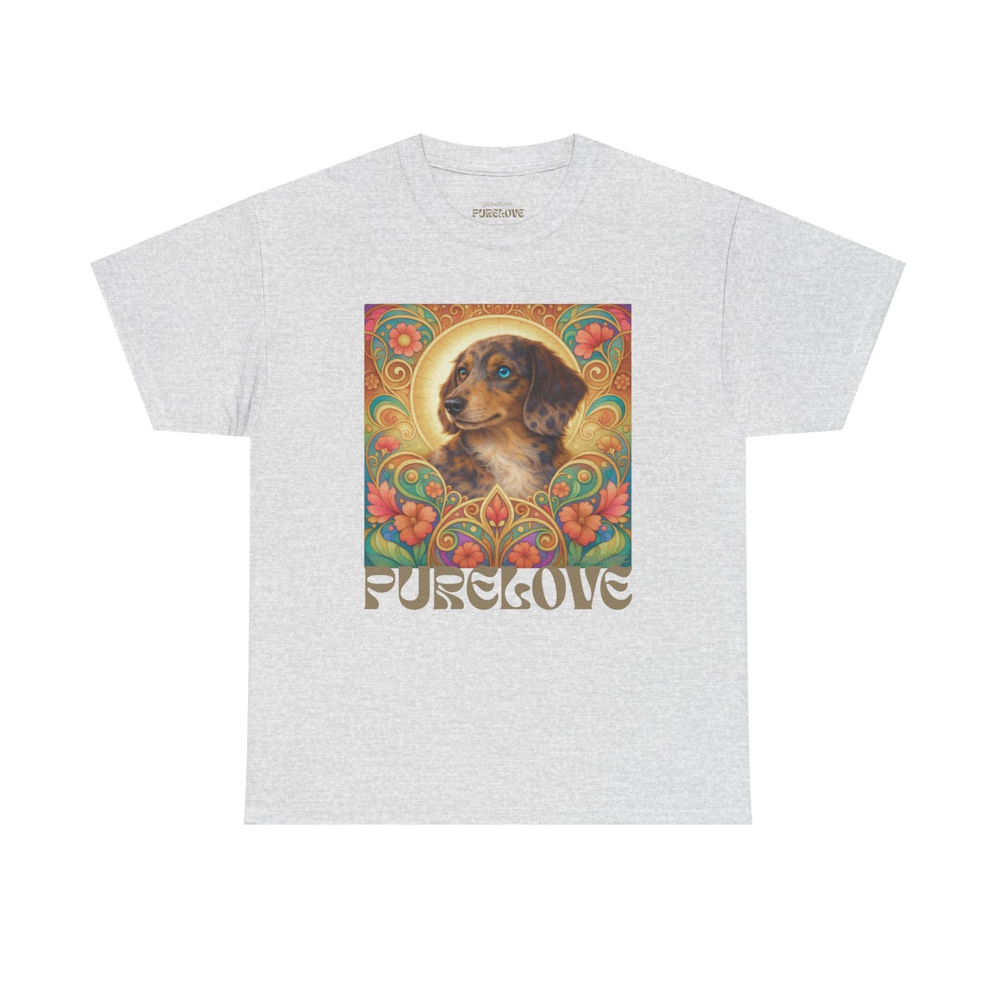 Dachshund Merle Wirehaired Vintage Unisex Cotton Tee for Dog Lovers