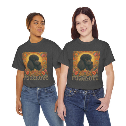 Poodle Black Vintage Graphic T-Shirt – Unisex Cotton Tee for Dog Lovers