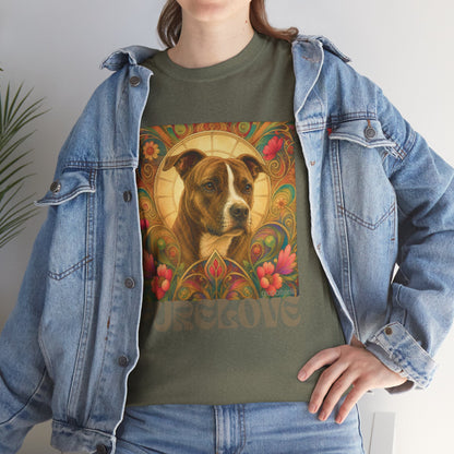 Staffy (Coco) Bull Terrier Vintage Unisex Cotton Tee for Dog Lovers