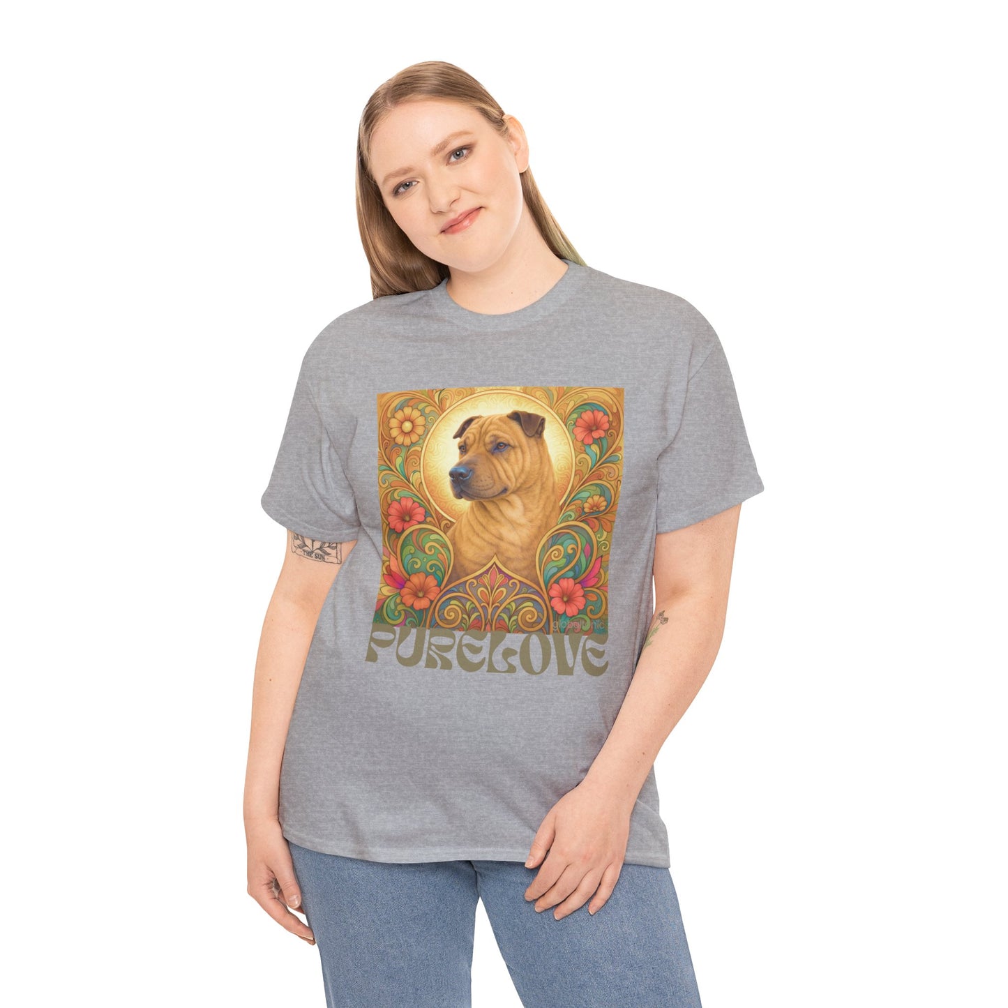 Shar Pei Vintage Graphic T-Shirt – Unisex Cotton Tee for Dog Lovers