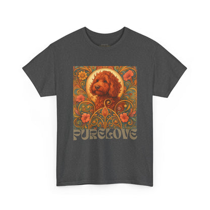 Red Cavapoo (Cavoodle) Vintage Graphic T-Shirt – Unisex Cotton Tee for Dog Lovers