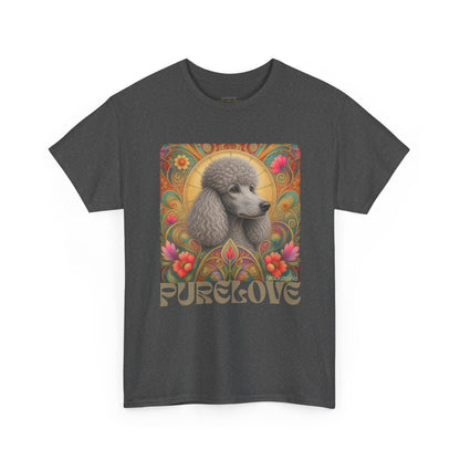 Poodle Grey Vintage Graphic T-Shirt – Unisex Cotton Tee for Dog Lovers