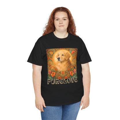 Golden Retriever Vintage Graphic T-shirt - Unisex Cotton Tee for Dog Lovers