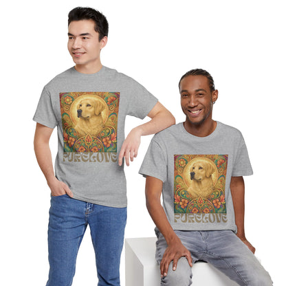 Golden Labrador Vintage Graphic T-shirt - Unisex Cotton Tee for Dog Lovers