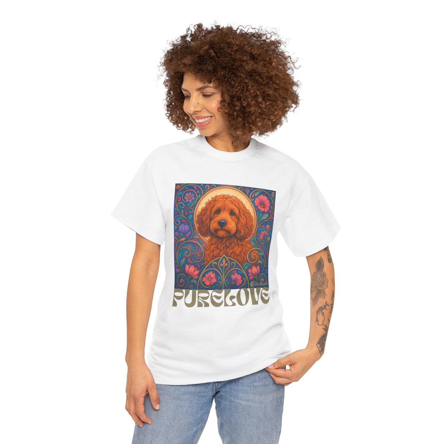 Red Cockapoo (Spoodle) Vintage Graphic T-Shirt – Unisex Cotton Tee for Dog Lovers