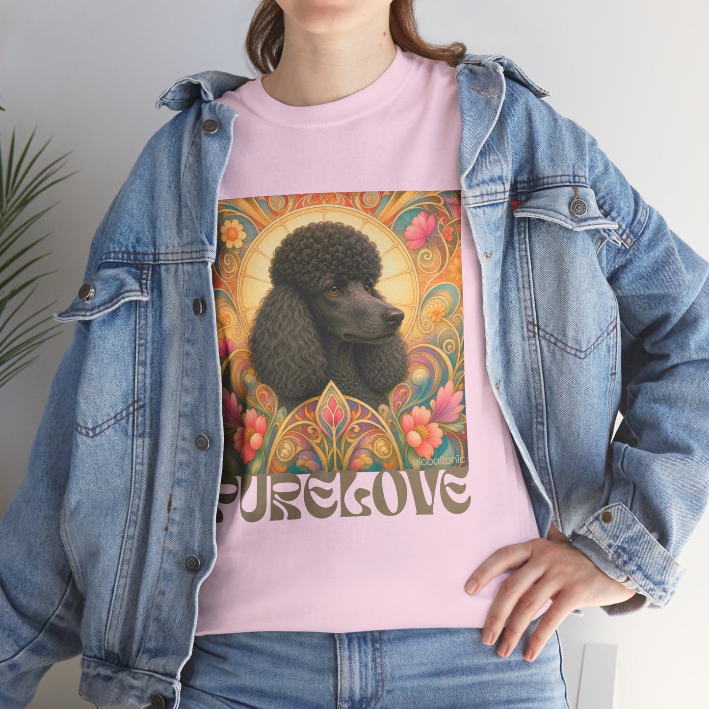 Poodle Black Vintage Graphic T-Shirt – Unisex Cotton Tee for Dog Lovers
