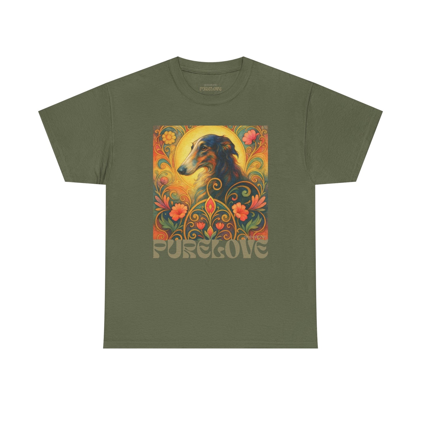 Borzoi Vintage Graphic T-Shirt – Unisex Cotton Tee for Dog Lovers