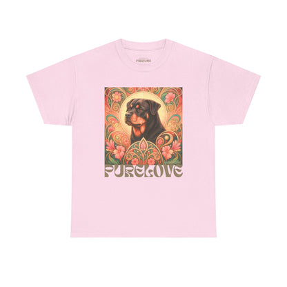 Rottweiler Buddha Vintage Graphic T-Shirt – Unisex Cotton Tee for Dog Lovers