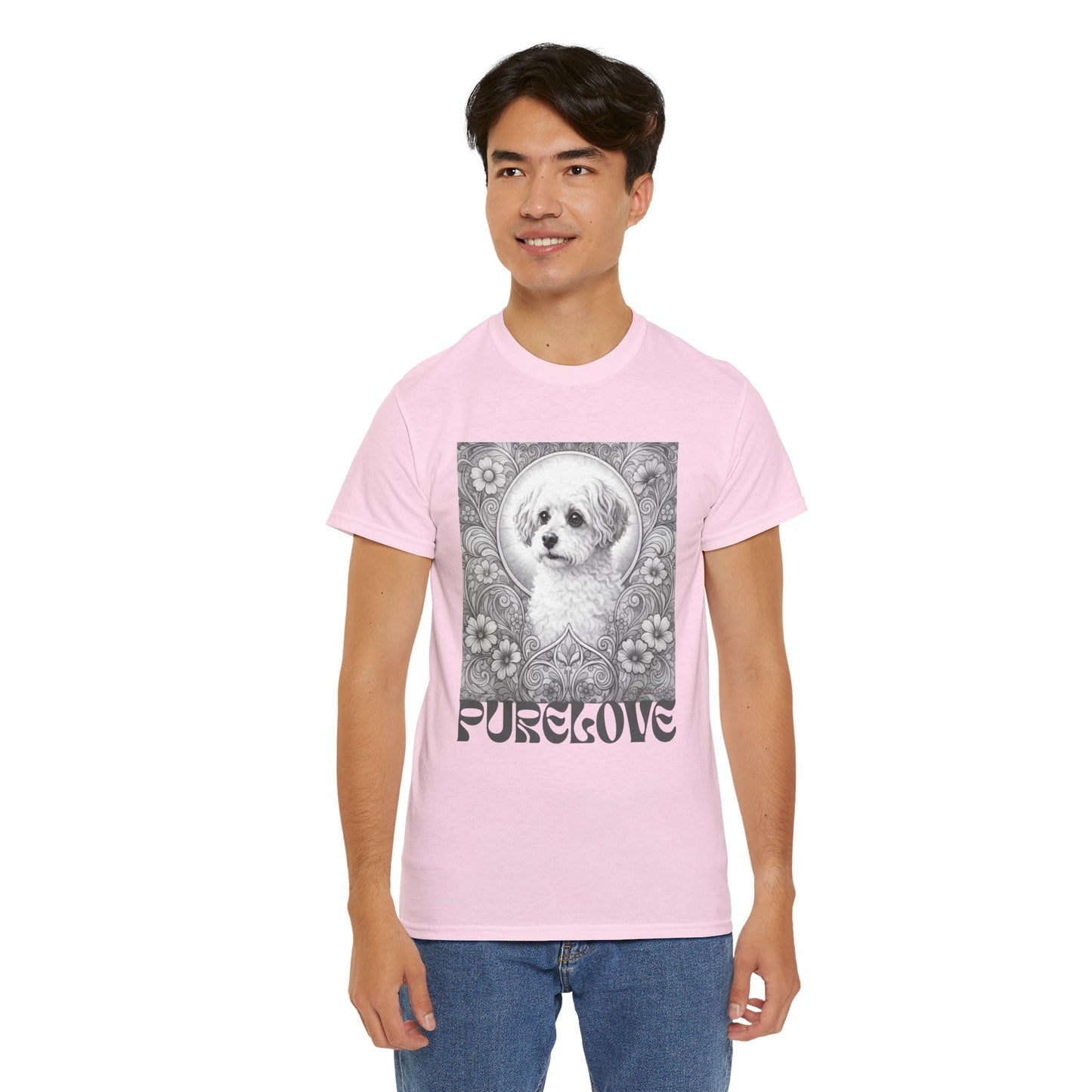 Foxypoo (Foodle) Vintage Graphic T-Shirt – Unisex Cotton Tee for Dog Lovers (Black & White)