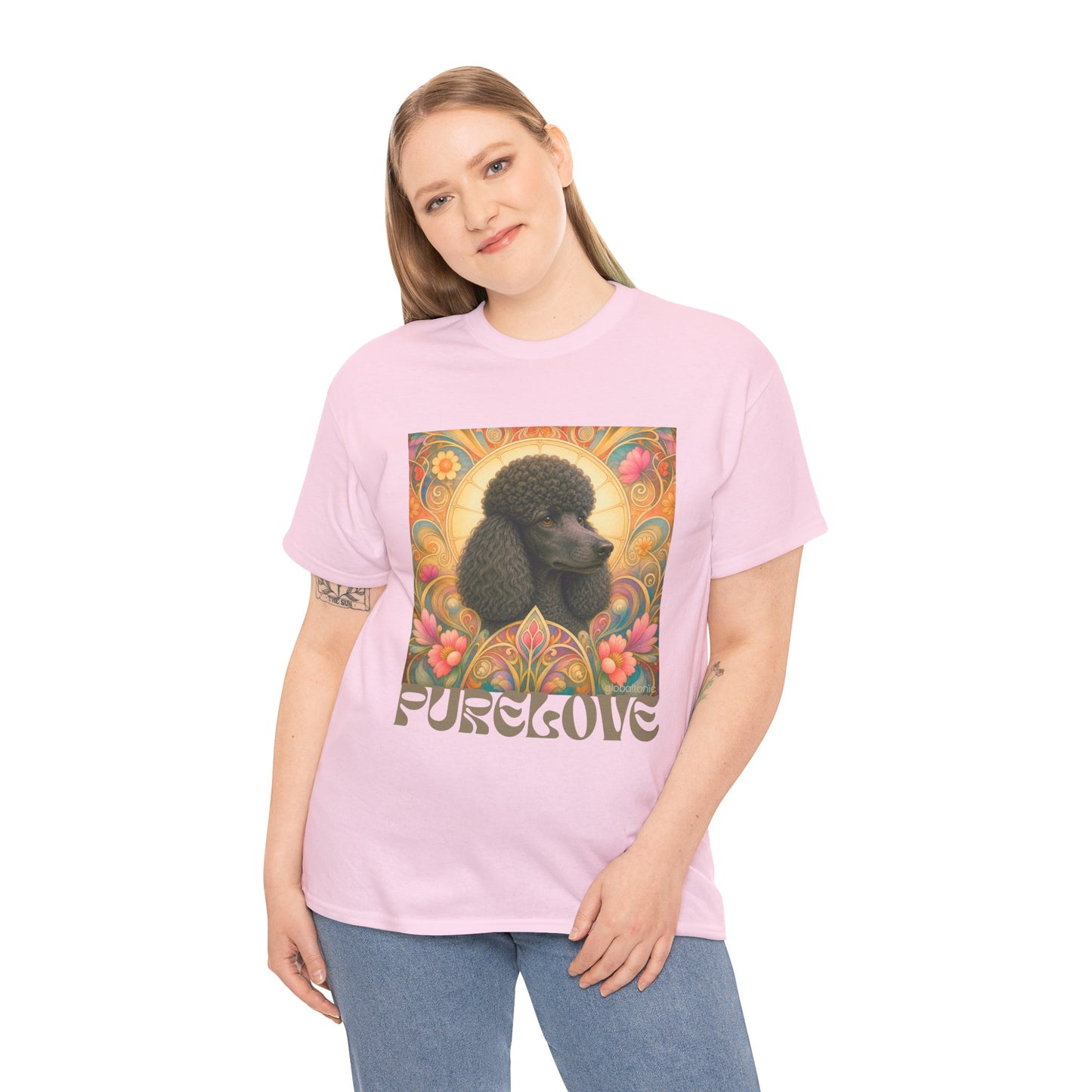 Poodle Black Vintage Graphic T-Shirt – Unisex Cotton Tee for Dog Lovers