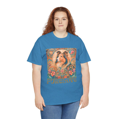 Collie Vintage Graphic T-shirt - Unisex Cotton Tee for Dog Lovers