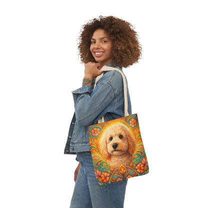 Goldendoodle (Groodle) All-Over Print Canvas Tote Bag – Colourful Artistic Dog Lover Gift