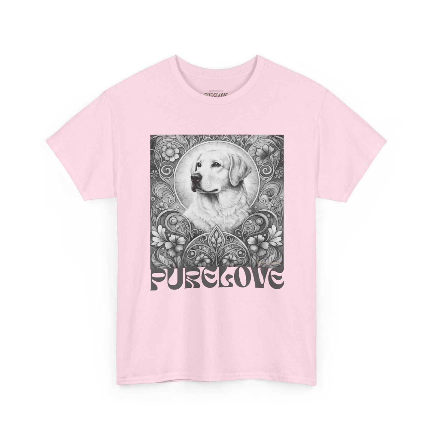 Labrador Vintage Unisex Cotton Tee for Dog Lovers (Black & White)