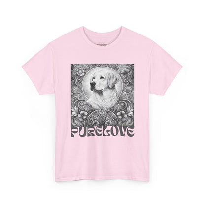 Labrador Vintage Unisex Cotton Tee for Dog Lovers (Black & White)