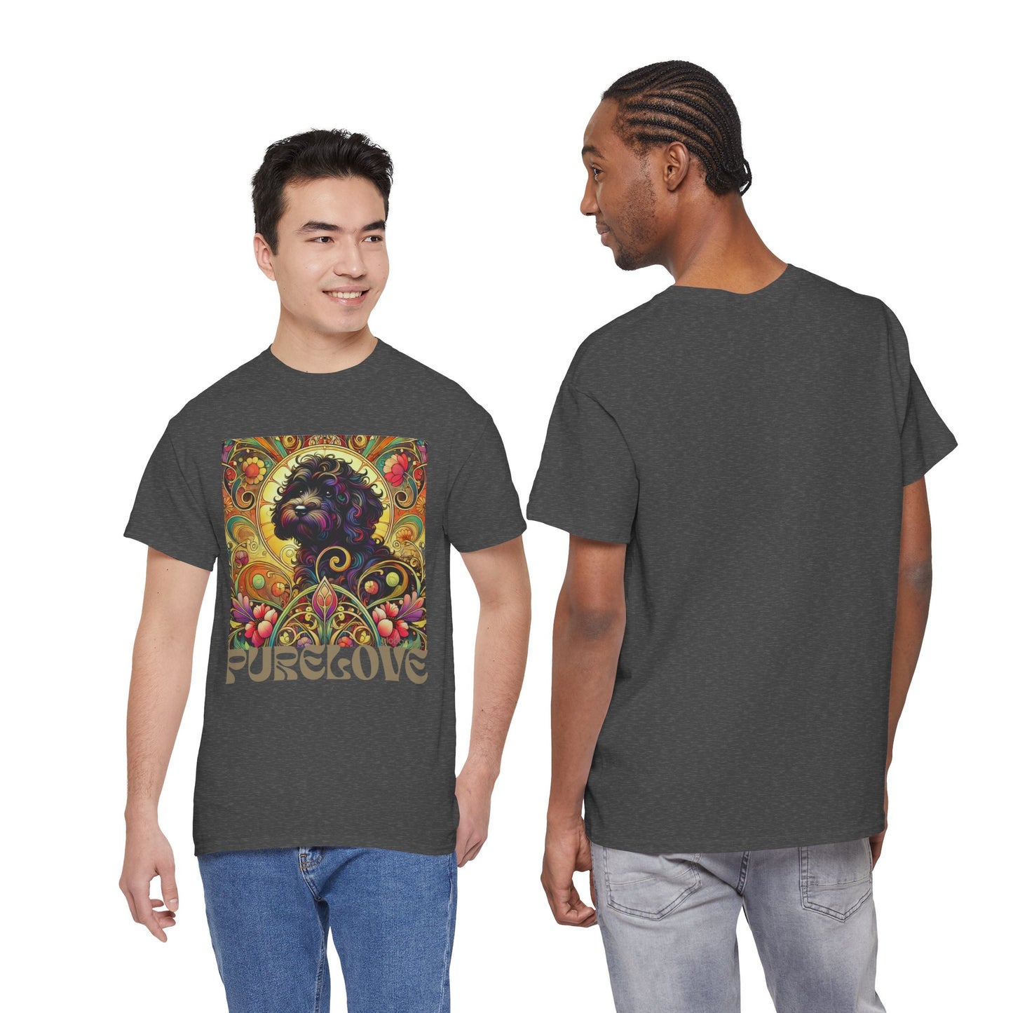 Black Cavapoo (Cavoodle) Vintage Graphic T-Shirt – Unisex Cotton Tee for Dog Lovers