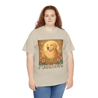 Golden Retriever Vintage Graphic T-shirt - Unisex Cotton Tee for Dog Lovers