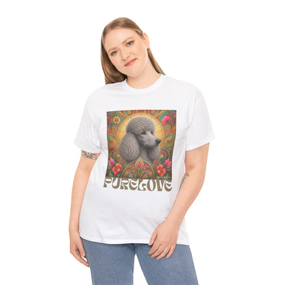 Poodle Grey Vintage Graphic T-Shirt – Unisex Cotton Tee for Dog Lovers