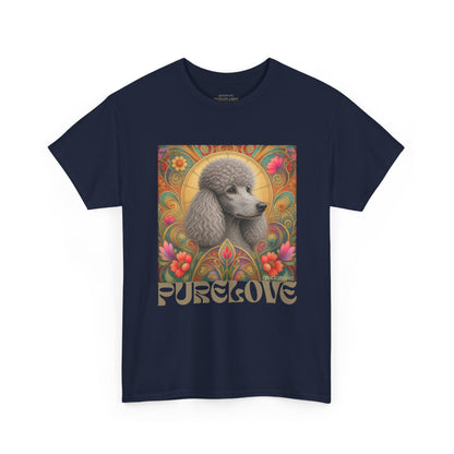 Poodle Grey Vintage Graphic T-Shirt – Unisex Cotton Tee for Dog Lovers