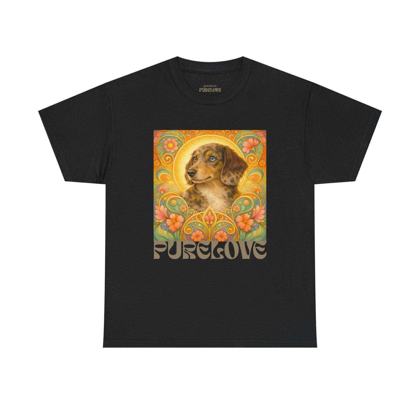 Dachshund Merle Wirehaired Vintage Unisex Cotton Tee for Dog Lovers