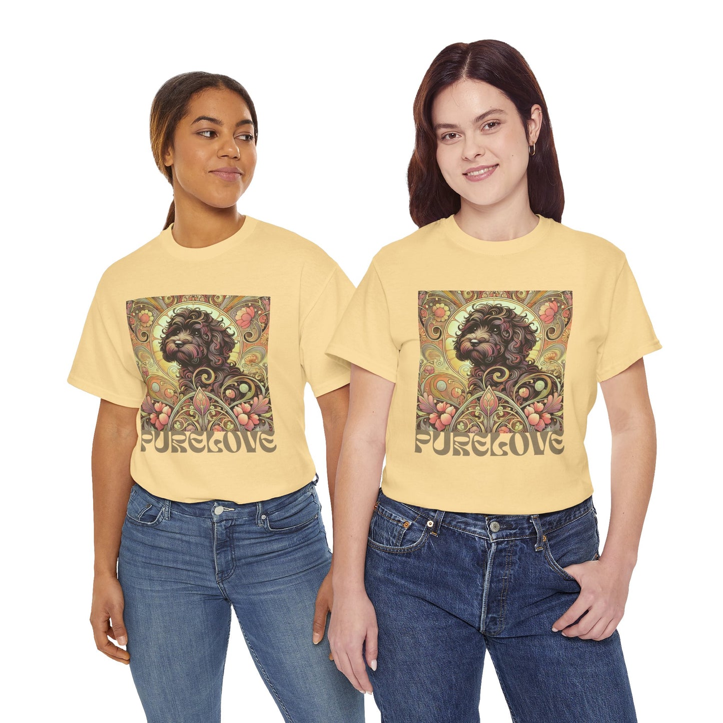 Black Cavapoo (Cavoodle) Vintage Graphic T-Shirt – Unisex Cotton Tee for Dog Lovers