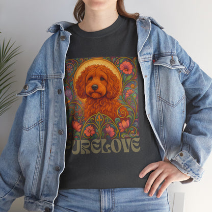 Red Cockapoo (Spoodle) Vintage Graphic T-Shirt – Unisex Cotton Tee for Dog Lovers