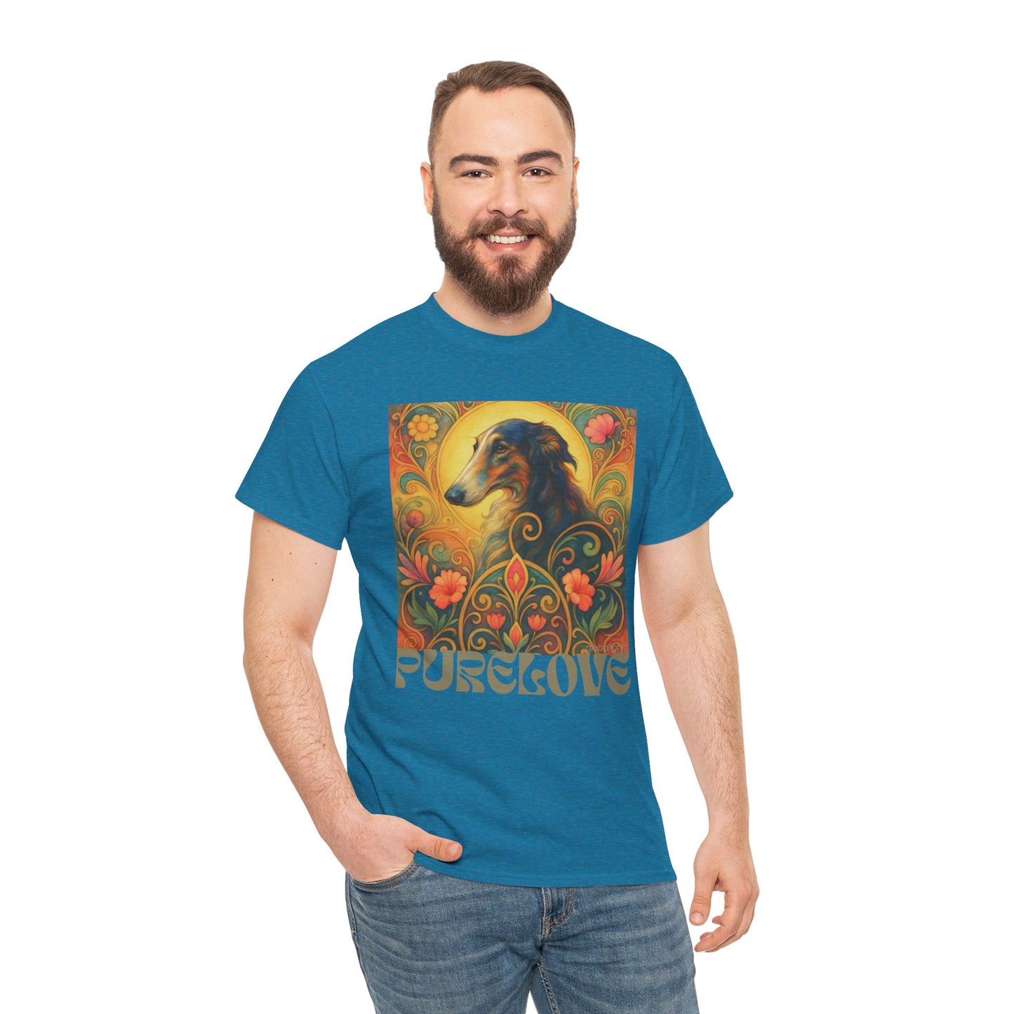 Borzoi Vintage Graphic T-Shirt – Unisex Cotton Tee for Dog Lovers