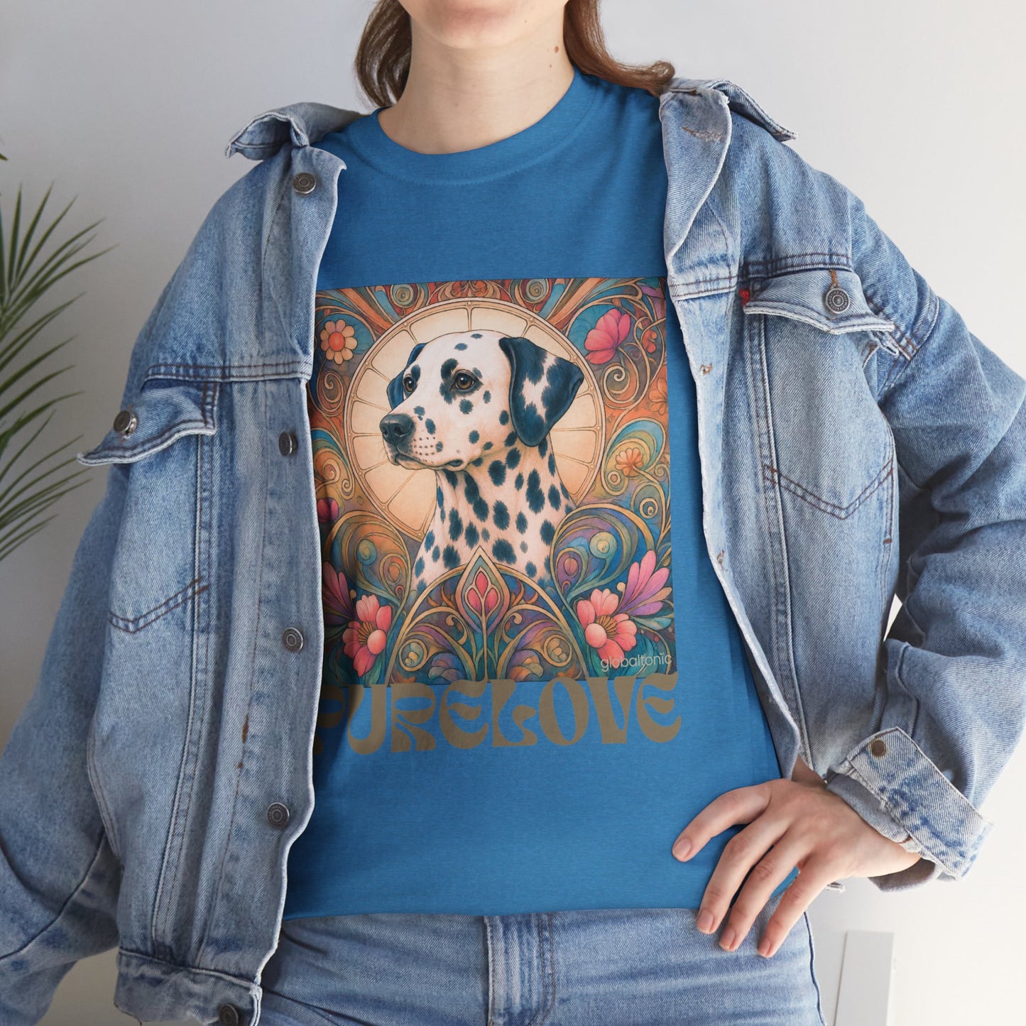 Dalmatian Vintage Graphic T-Shirt – Unisex Cotton Tee for Dog Lovers