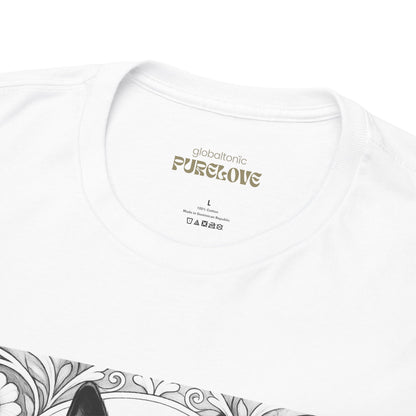 Kelpie Black Vintage Unisex Cotton Tee for Dog Lovers (Black & White)
