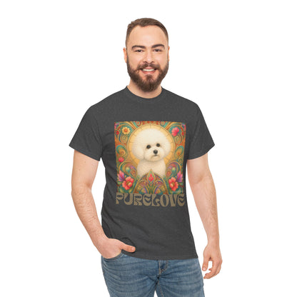 Bichon Frise Vintage Graphic T-Shirt – Unisex Cotton Tee for Dog Lovers