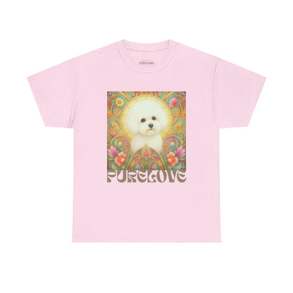 Bichon Frise Vintage Graphic T-Shirt – Unisex Cotton Tee for Dog Lovers