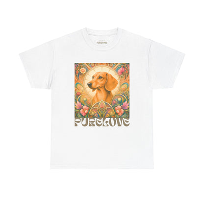 Dachshund Tan Vintage Graphic T-Shirt – Unisex Cotton Tee for Dog Lovers
