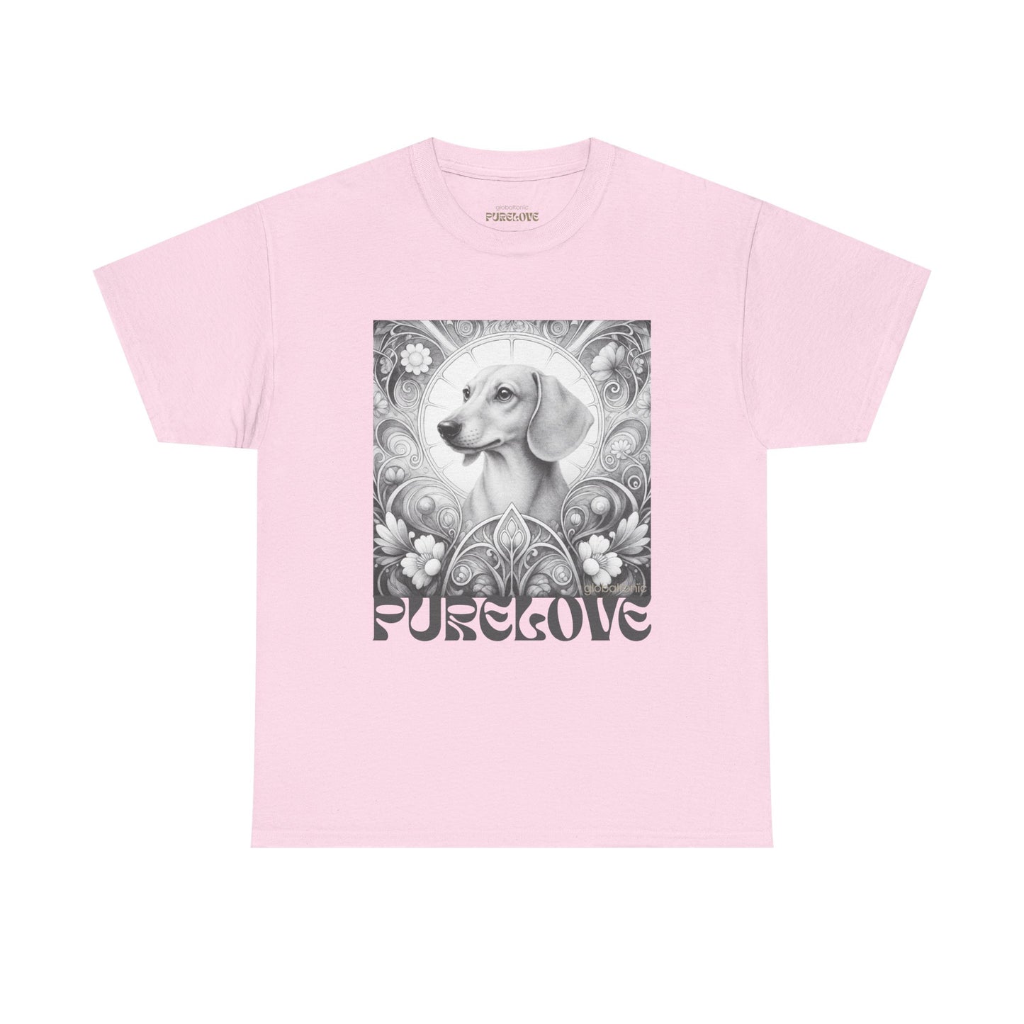 Dachshund Vintage Unisex Cotton Tee for Dog Lovers (Black & White)