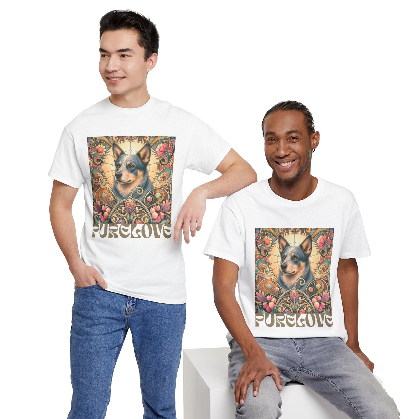 Australian Blue Heeler Vintage Graphic T-Shirt – Unisex Cotton Tee for Dog Lovers