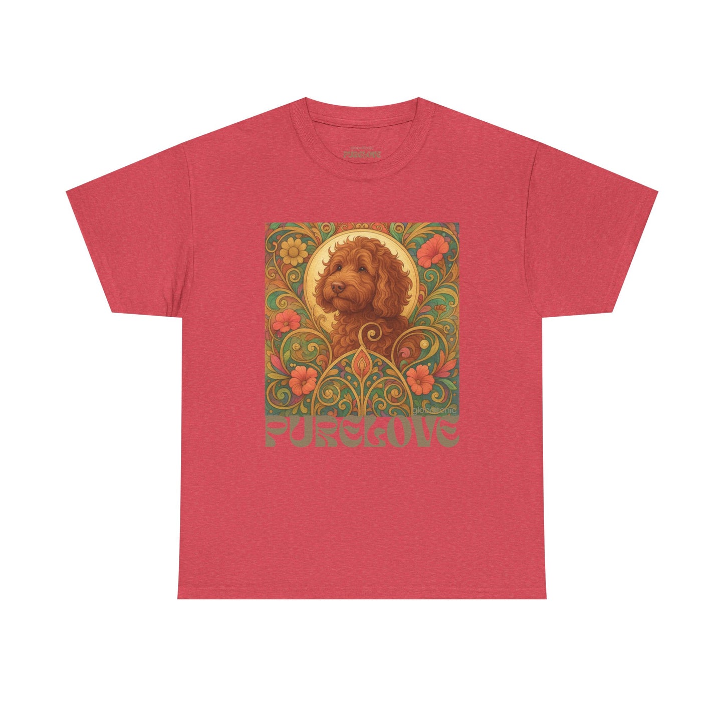 Red Cavapoo (Cavoodle) Vintage Graphic T-Shirt – Unisex Cotton Tee for Dog Lovers