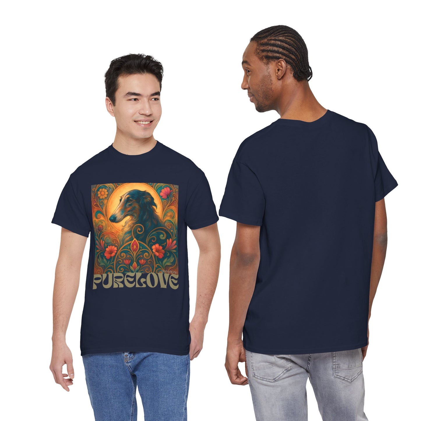 Borzoi Vintage Graphic T-Shirt – Unisex Cotton Tee for Dog Lovers