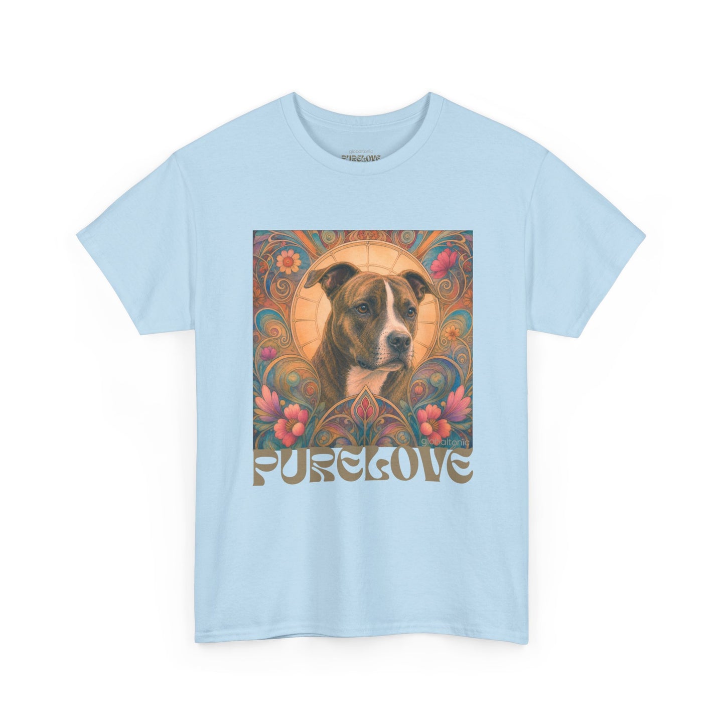 Staffy (Coco) Bull Terrier Vintage Unisex Cotton Tee for Dog Lovers