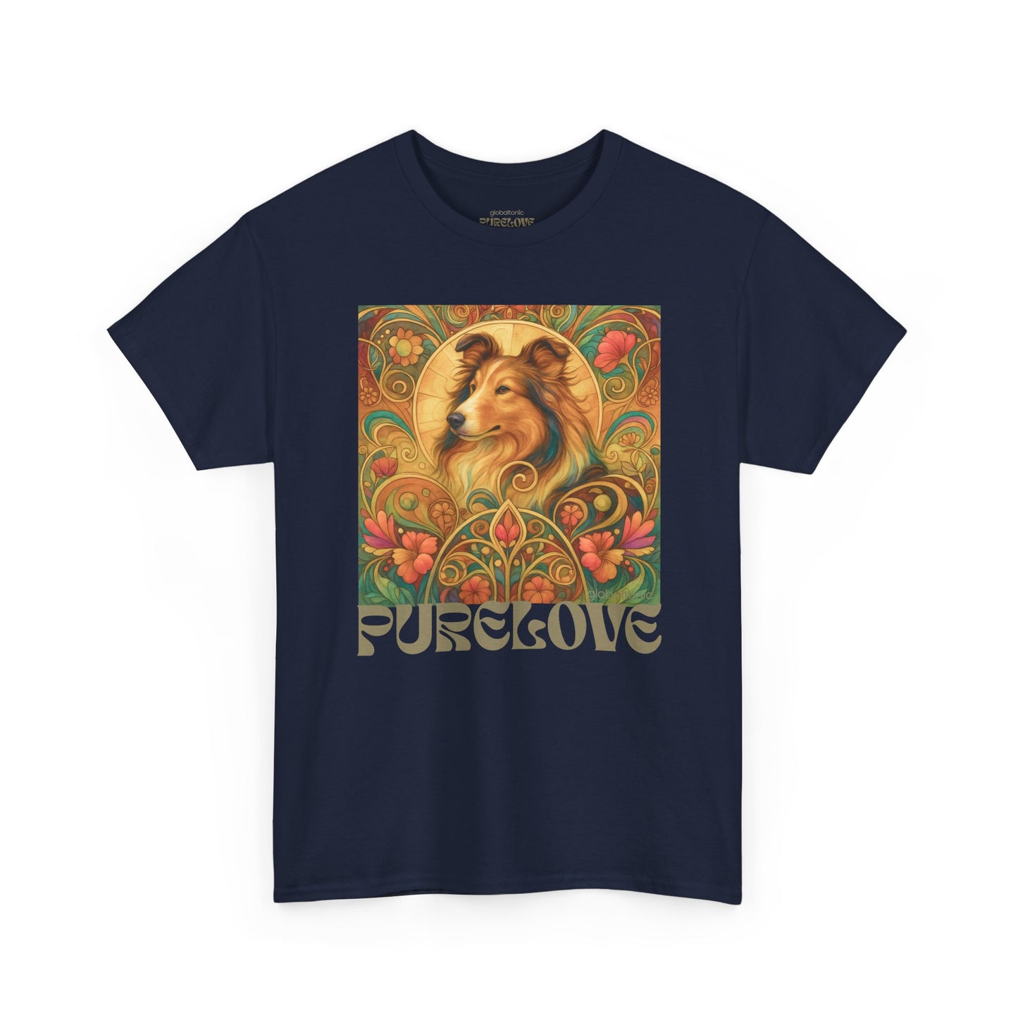 Collie Vintage Graphic T-shirt - Unisex Cotton Tee for Dog Lovers
