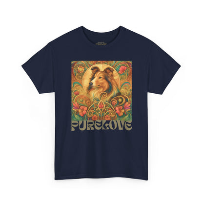 Collie Vintage Graphic T-shirt - Unisex Cotton Tee for Dog Lovers