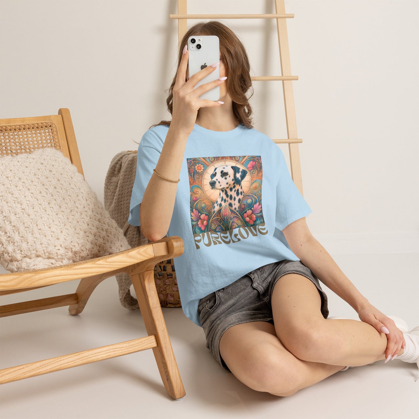 Dalmatian Vintage Graphic T-Shirt – Unisex Cotton Tee for Dog Lovers