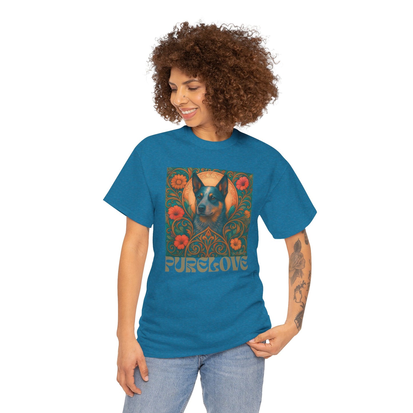 Australian Blue Heeler Vintage Graphic T-Shirt – Unisex Cotton Tee for Dog Lovers