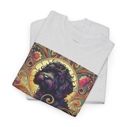 Black Cavapoo (Cavoodle) Vintage Graphic T-Shirt – Unisex Cotton Tee for Dog Lovers