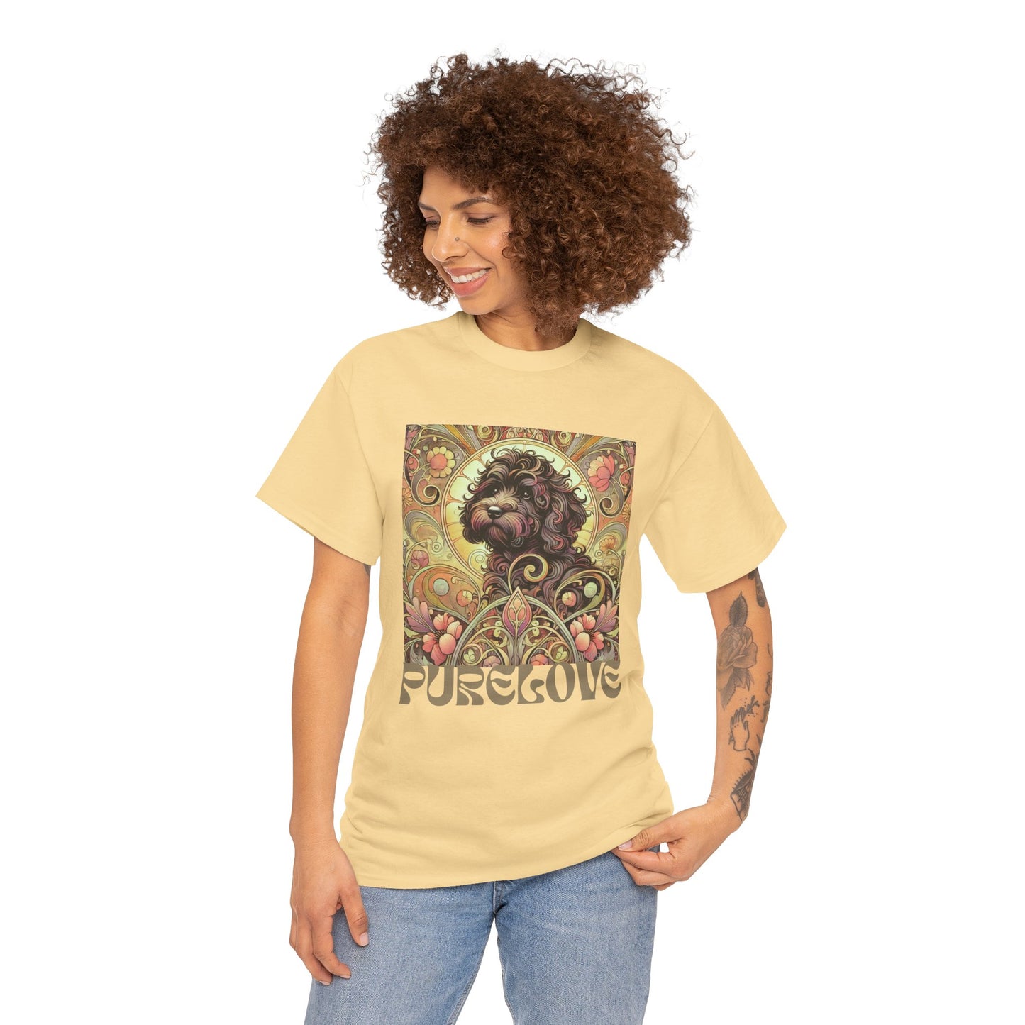 Black Cavapoo (Cavoodle) Vintage Graphic T-Shirt – Unisex Cotton Tee for Dog Lovers