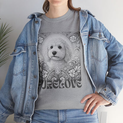 Goldendoodle (Groodle) Vintage Graphic T-Shirt – Unisex Cotton Tee for Dog Lovers (Black & White)