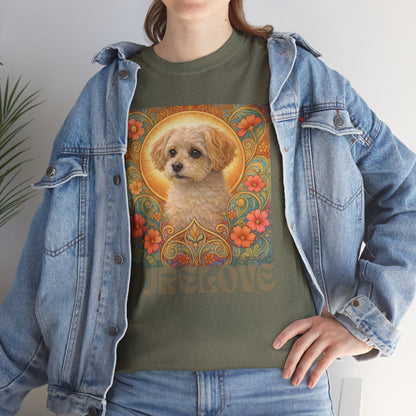 Foxypoo (Foodle) Vintage Graphic T-Shirt – Unisex Cotton Tee for Dog Lovers