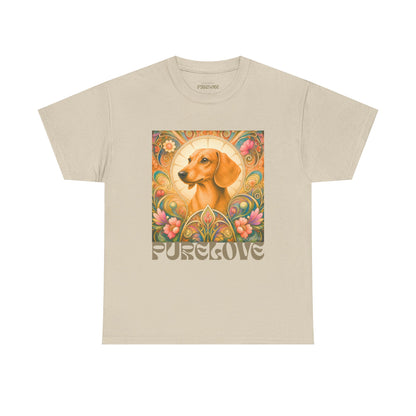Dachshund Tan Vintage Graphic T-Shirt – Unisex Cotton Tee for Dog Lovers