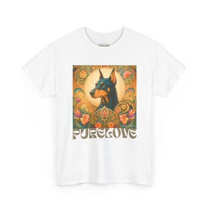 Doberman Vintage Graphic T-shirt - Unisex Cotton Tee for Dog Lovers
