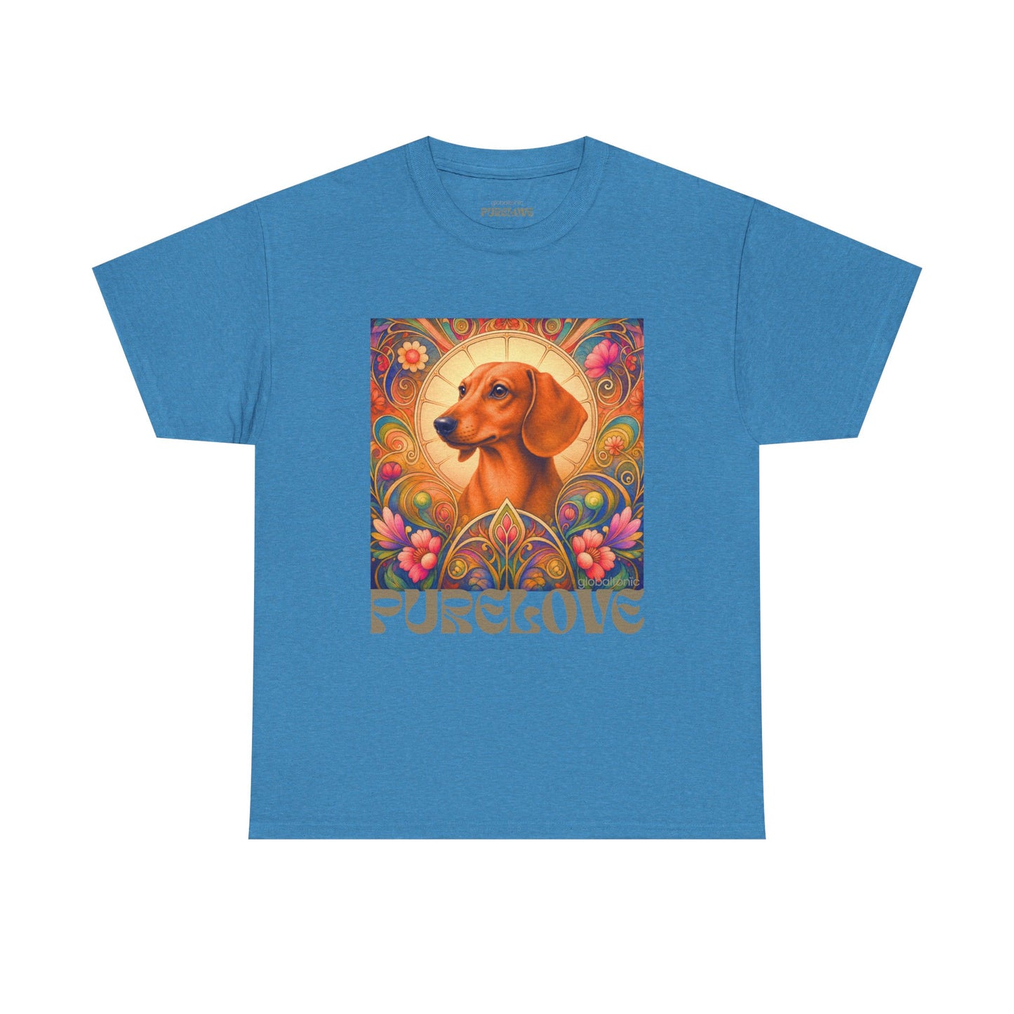 Dachshund Tan Vintage Graphic T-Shirt – Unisex Cotton Tee for Dog Lovers