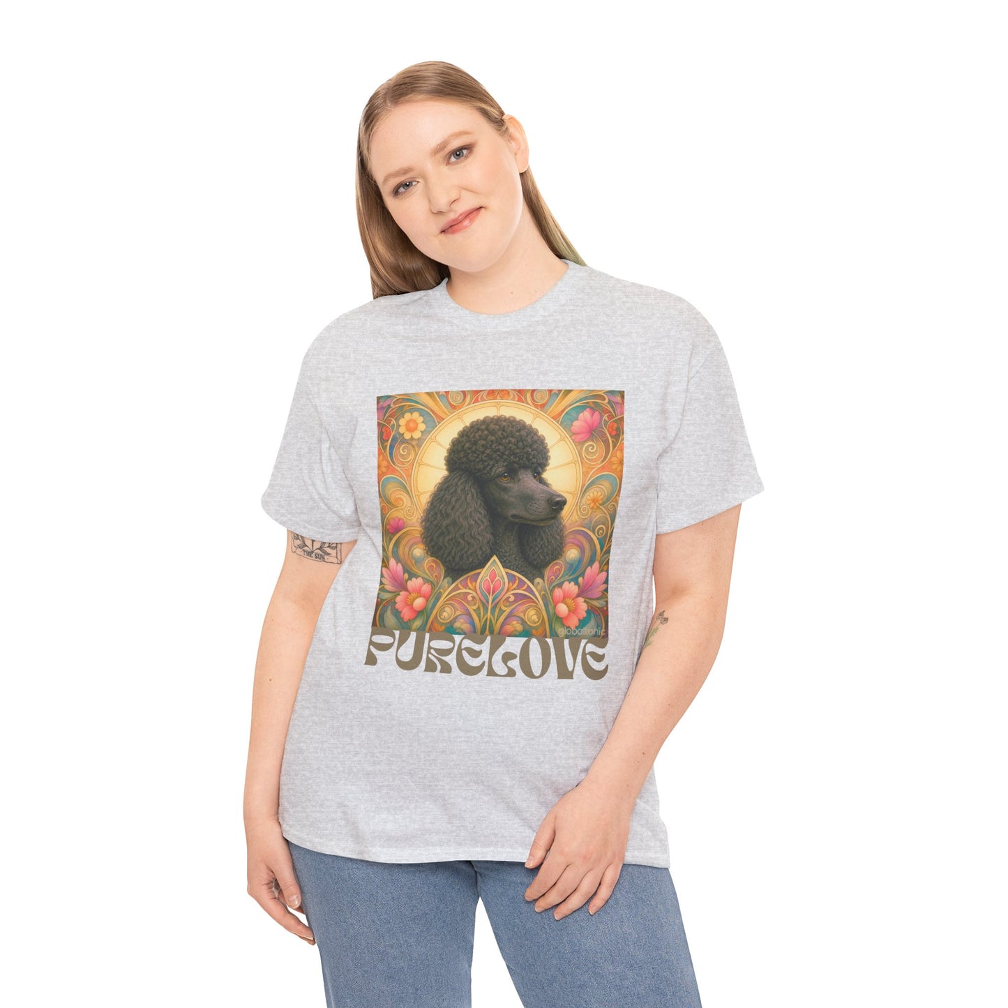 Poodle Black Vintage Graphic T-Shirt – Unisex Cotton Tee for Dog Lovers