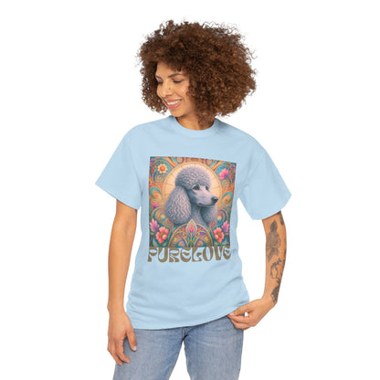 Poodle Grey Vintage Graphic T-Shirt – Unisex Cotton Tee for Dog Lovers