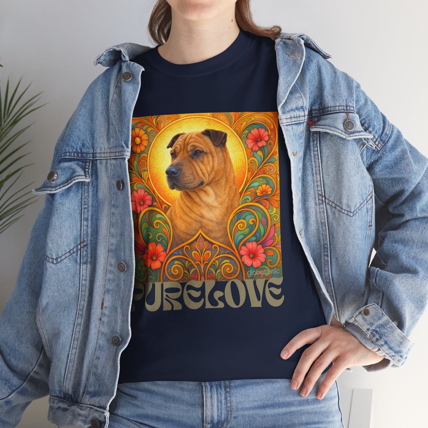 Shar Pei Vintage Graphic T-Shirt – Unisex Cotton Tee for Dog Lovers